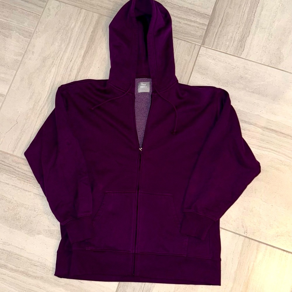 TNA-Purple Unisex Zip-Up Hoodie